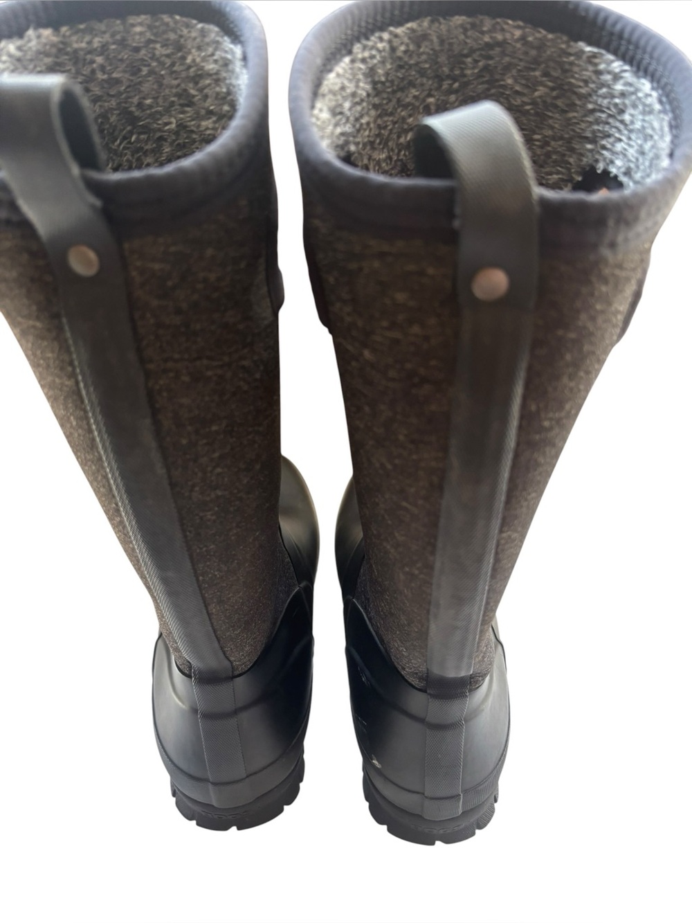 Bogs Crandall Tall Wool Boots In Dark Gray Size 10 Women’s View 5